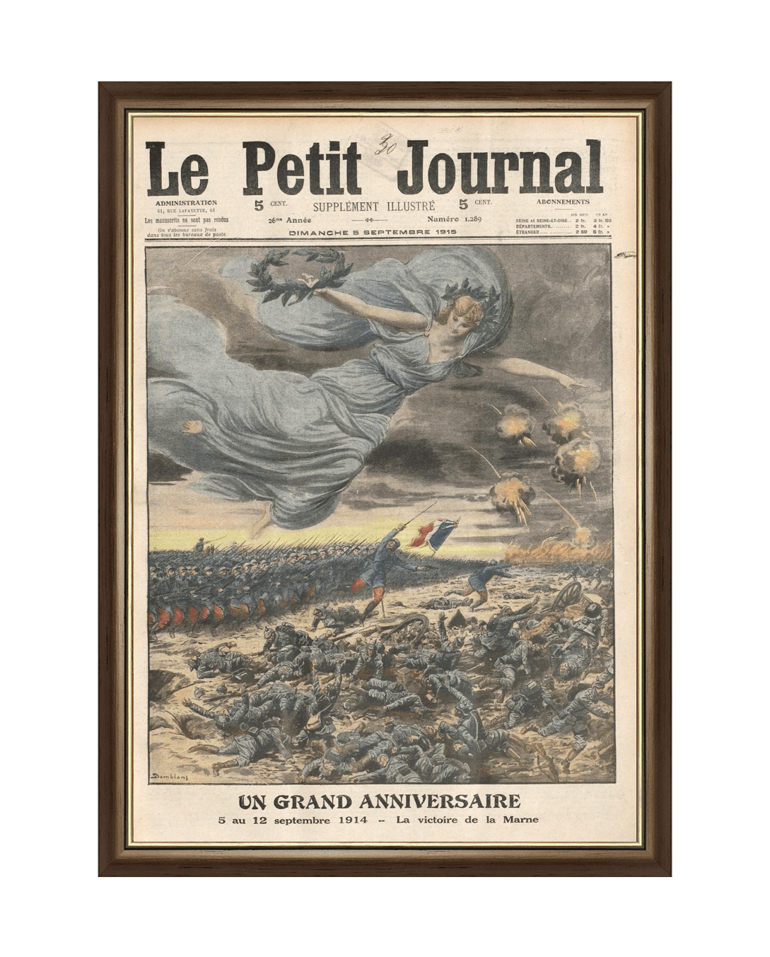 Terre de France : Cadre Grande Guerre : Victoire de la Marne