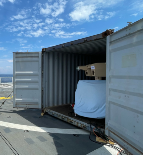 Successful test at sea of our HELMA-P C-UAVs laser effector Helma-P
